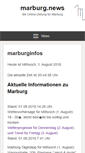 Mobile Screenshot of marburginfos.de