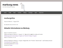 Tablet Screenshot of marburginfos.de